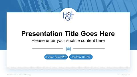 Houston Graduate School of Theology National Scholarship Defense PPT Template