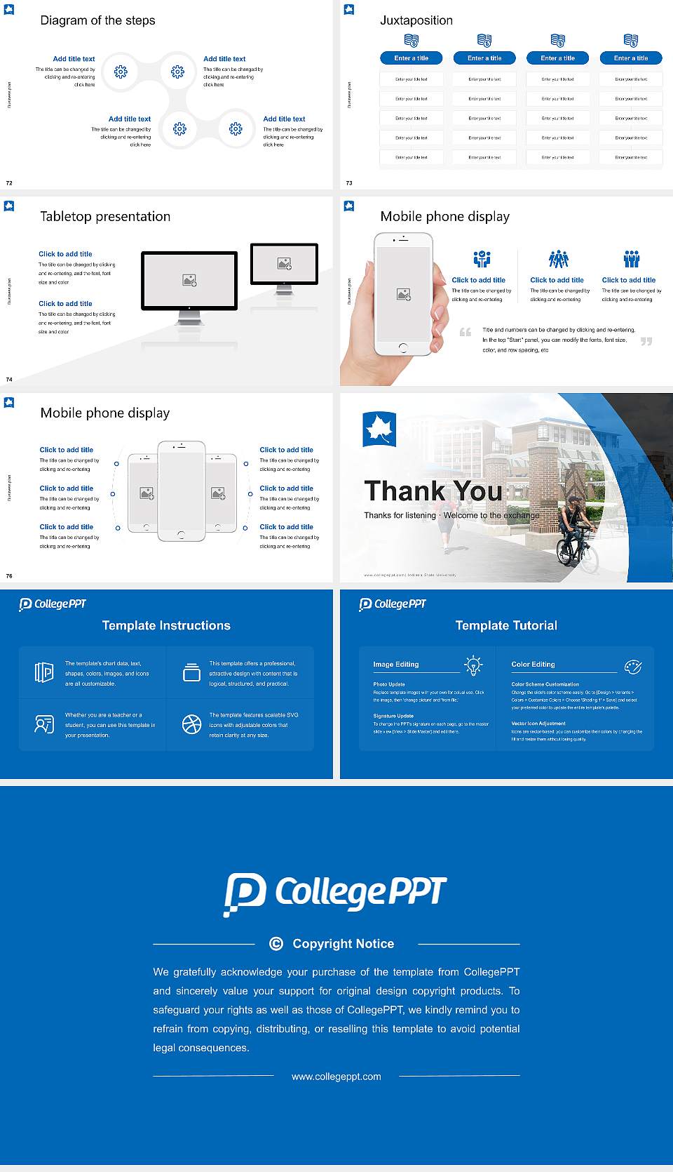 Indiana State University Competition/Entrepreneurship Contest PPT Template16:9 ratio PPT effect preview image9
