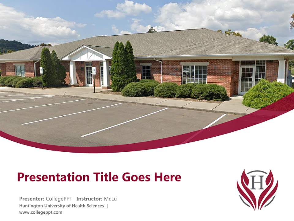 Huntington University of Health Sciences Course/Courseware Creation PPT Template4:3 ratio PPT effect preview image5