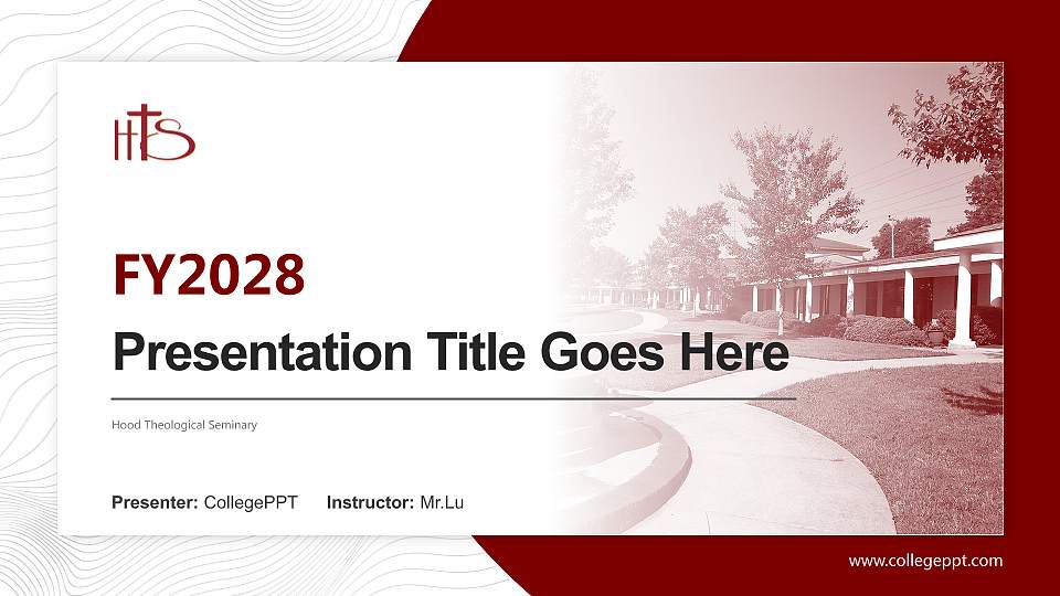 Hood Theological Seminary Academic Presentation/Research Findings Report PPT Template16:9 ratio PPT effect preview image
