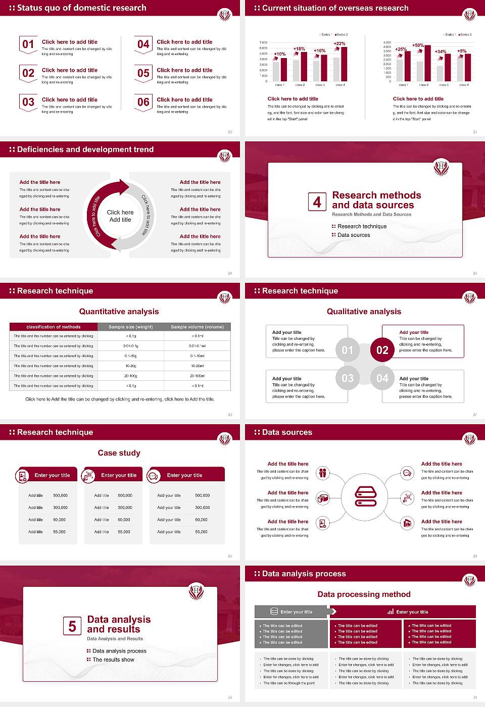Huntington University of Health Sciences Graduation Thesis Defense PPT Template16:9 ratio PPT effect preview image4