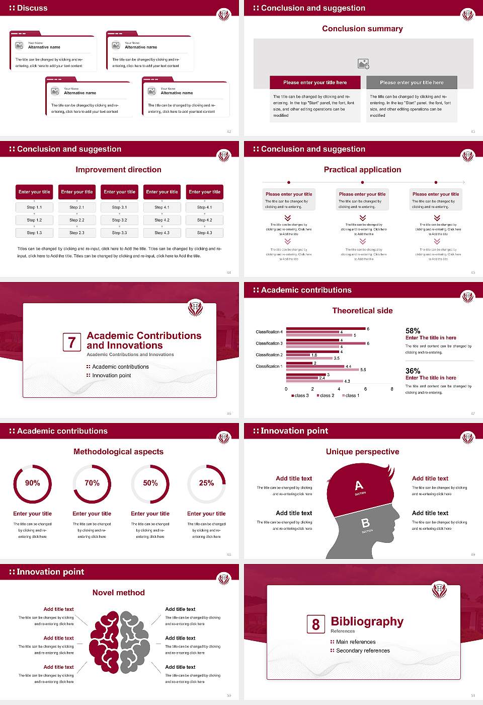 Huntington University of Health Sciences Graduation Thesis Defense PPT Template16:9 ratio PPT effect preview image6