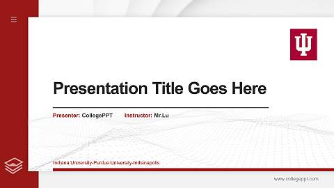 Indiana University-Purdue University-Indianapolis Thesis Proposal/Graduation Defense PPT Template