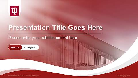 Indiana University-Purdue University-Indianapolis Lecture Sharing and Networking Event PPT Template
