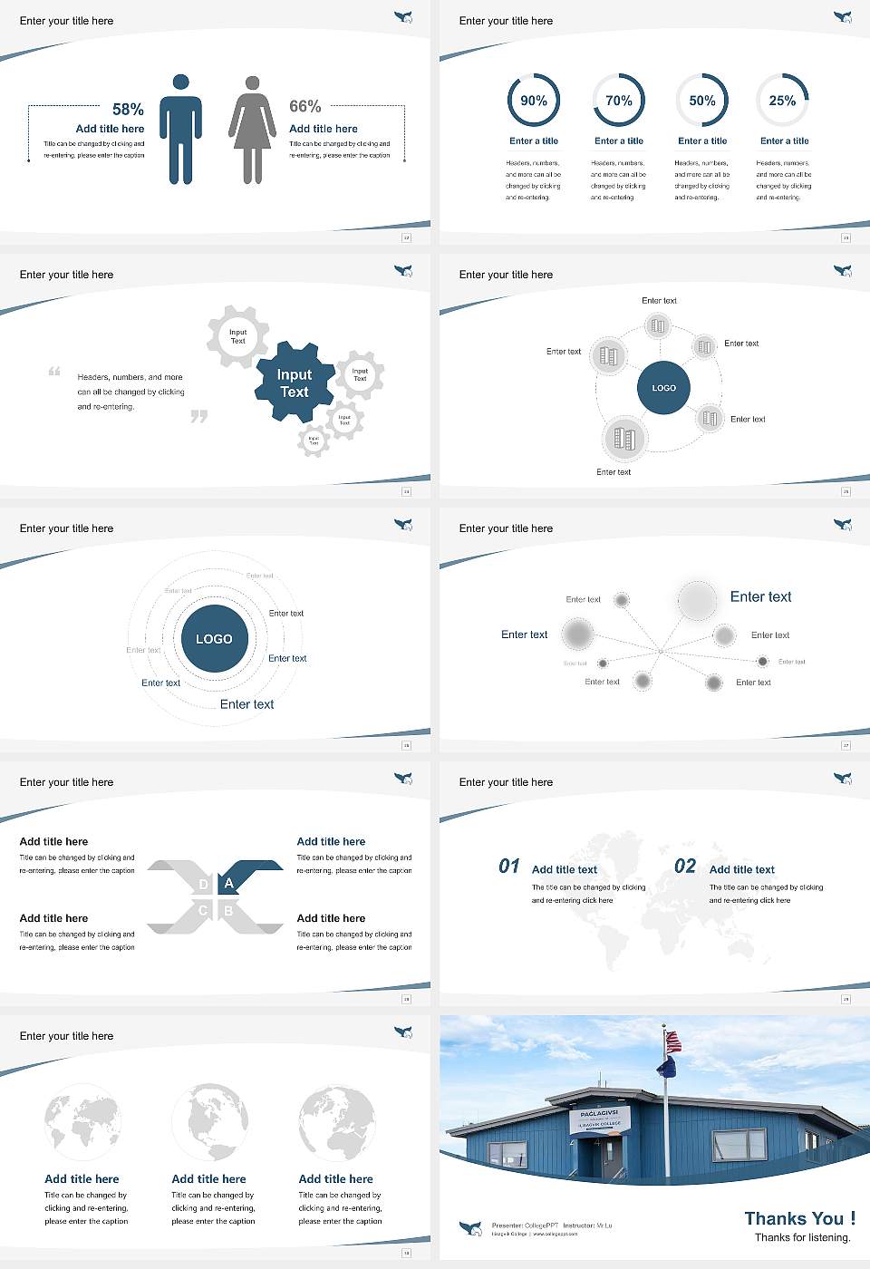 Ilisagvik College Course/Courseware Creation PPT Template16:9 ratio PPT effect preview image4