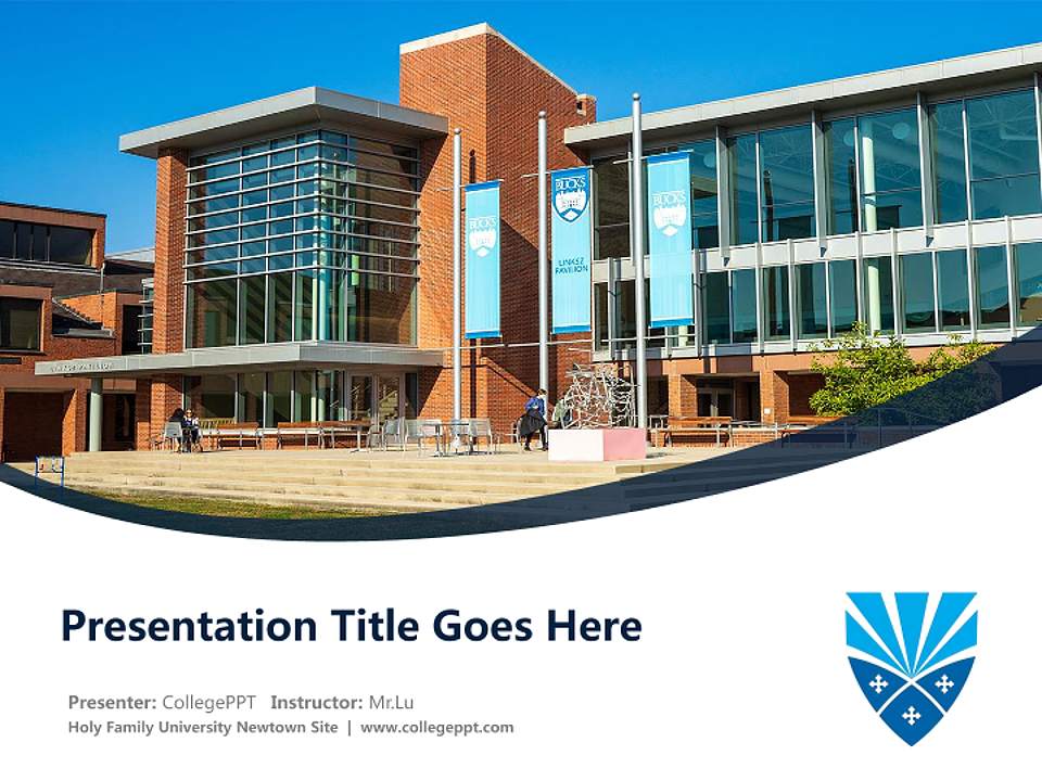 Holy Family University Newtown Site Course/Courseware Creation PPT Template4:3 ratio PPT effect preview image5