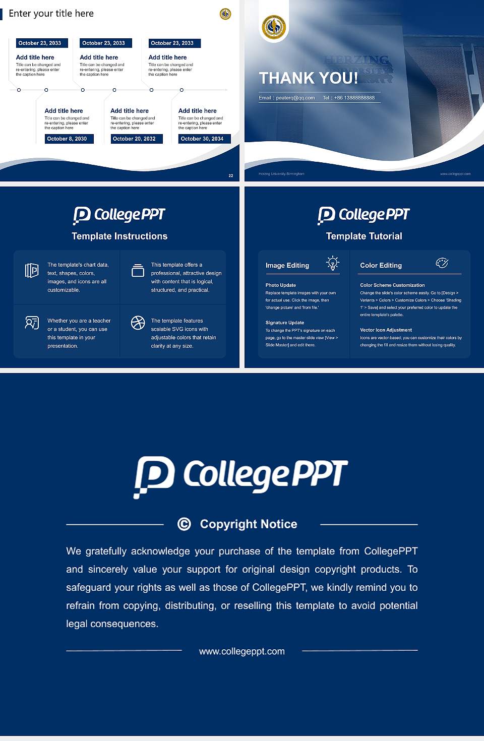 Herzing University-Birmingham Lecture Sharing and Networking Event PPT Template4:3 ratio PPT effect preview image4
