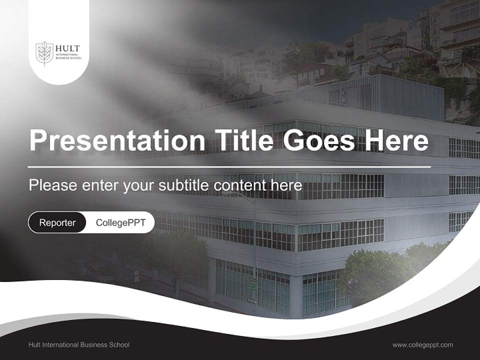 Hult International Business School Lecture Sharing and Networking Event PPT Template4:3 ratio PPT effect preview image4