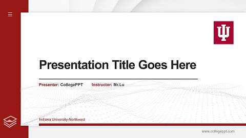 Indiana University-Northwest Thesis Proposal/Graduation Defense PPT Template