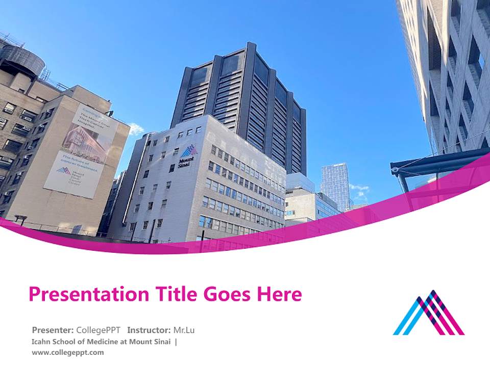 Icahn School of Medicine at Mount Sinai Course/Courseware Creation PPT Template4:3 ratio PPT effect preview image5