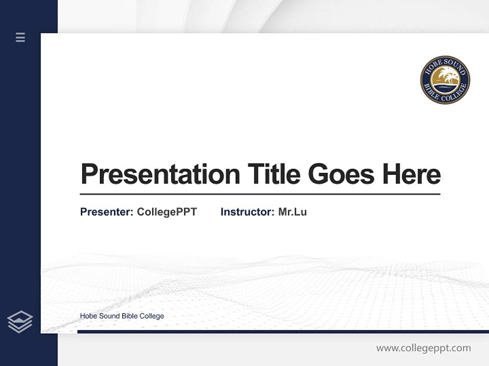Hobe Sound Bible College Thesis Proposal/Graduation Defense PPT Template4:3 ratio PPT effect preview image5