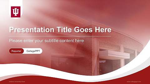 Indiana University-East Lecture Sharing and Networking Event PPT Template