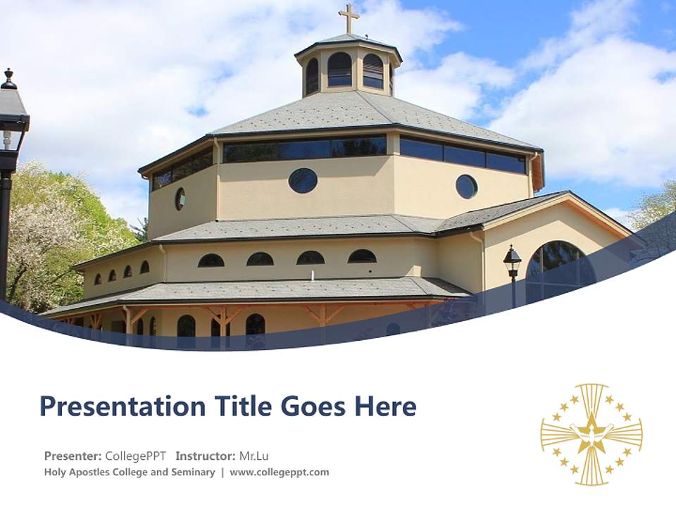 Holy Apostles College and Seminary Course/Courseware Creation PPT Template4:3 ratio PPT effect preview image5