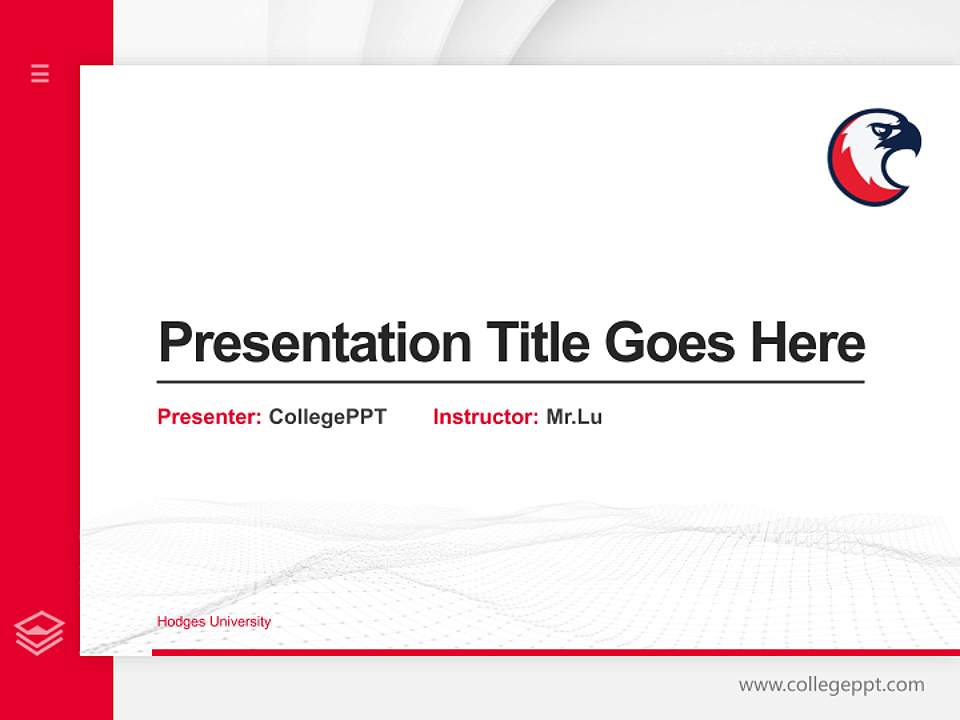 Hodges University Thesis Proposal/Graduation Defense PPT Template4:3 ratio PPT effect preview image5
