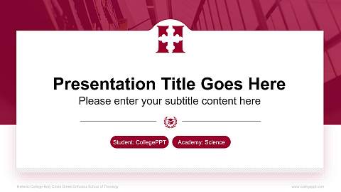 Hellenic College-Holy Cross Greek Orthodox School of Theology National Scholarship Defense PPT Template