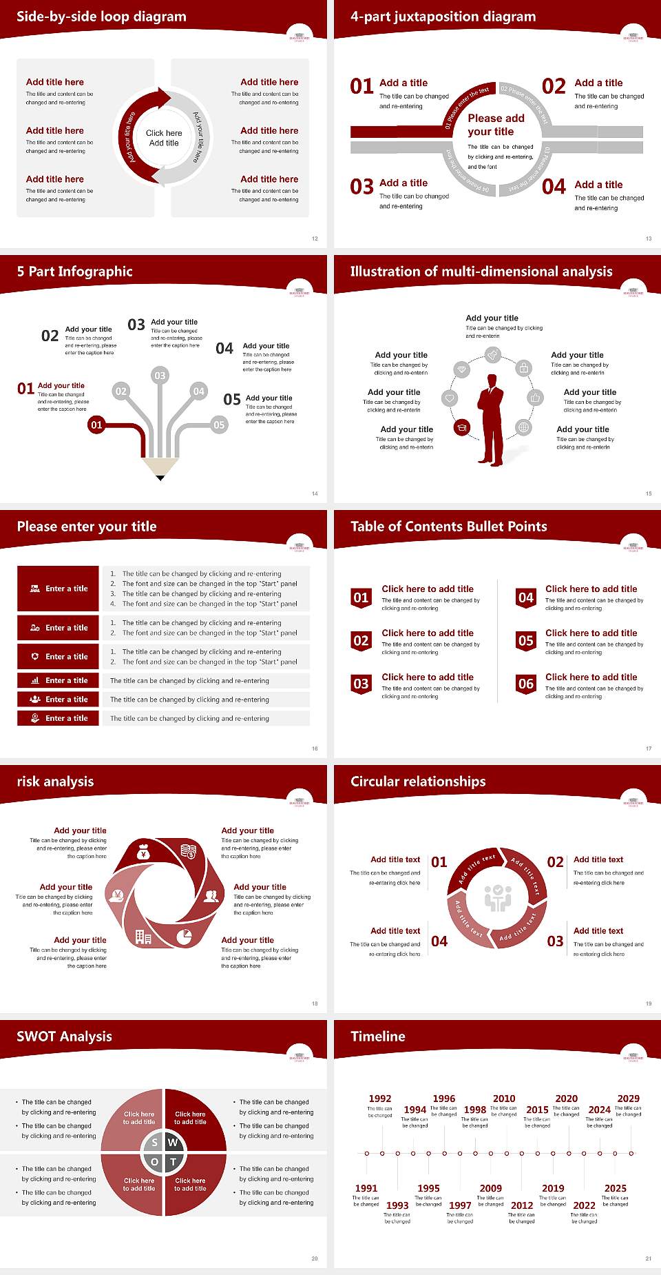 Haverford College Academic Presentation/Research Findings Report PPT Template4:3 ratio PPT effect preview image3