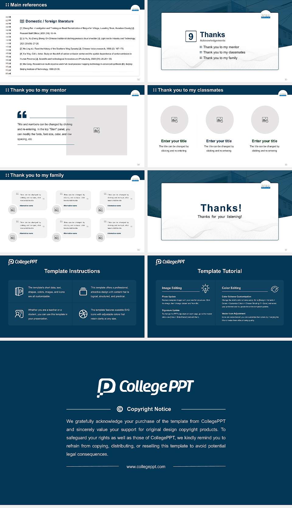 Icpr Junior College Graduation Thesis Defense PPT Template16:9 ratio PPT effect preview image7