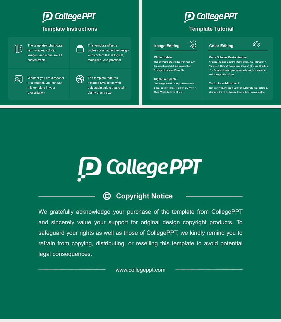 Hollins University Course/Courseware Creation PPT Template4:3 ratio PPT effect preview image5