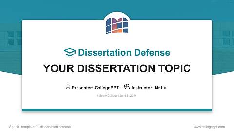 Hebrew College Graduation Thesis Defense PPT Template