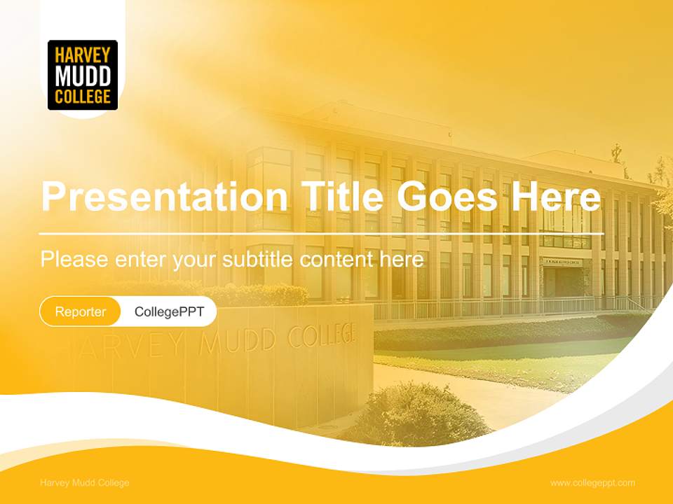 Harvey Mudd College Lecture Sharing and Networking Event PPT Template4:3 ratio PPT effect preview image4