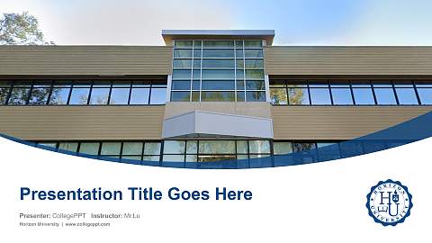 Horizon University Course/Courseware Creation PPT Template