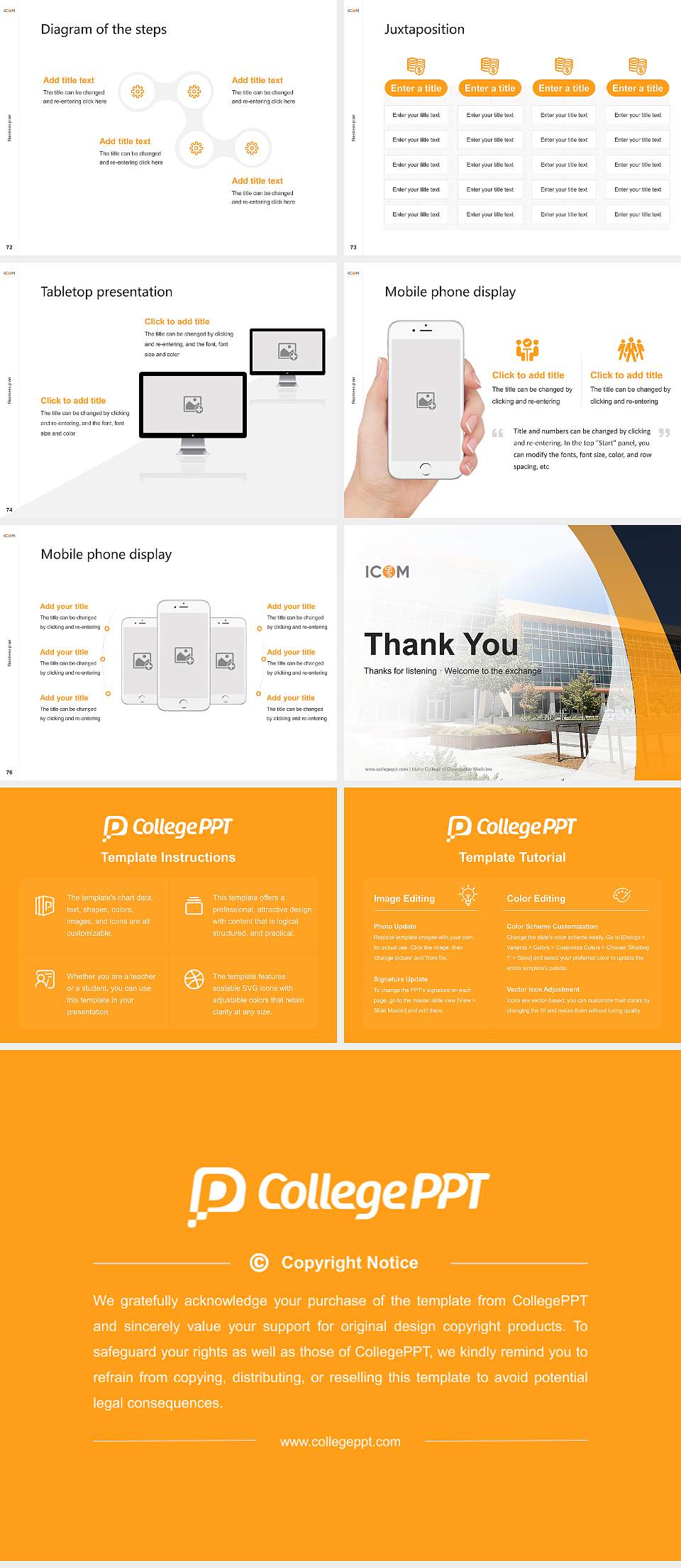 Idaho College of Osteopathic Medicine Competition/Entrepreneurship Contest PPT Template4:3 ratio PPT effect preview image9