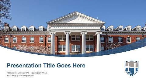 Hood College Course/Courseware Creation PPT Template