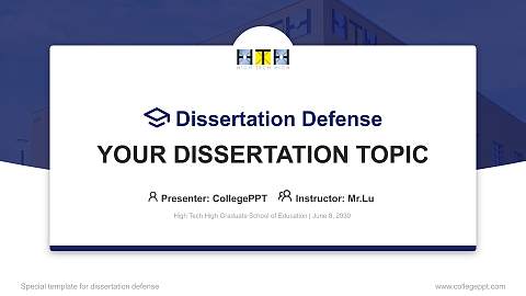 High Tech High Graduate School of Education Graduation Thesis Defense PPT Template