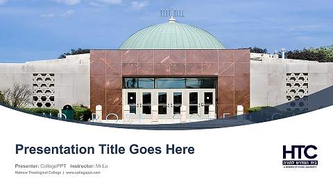 Hebrew Theological College Course/Courseware Creation PPT Template