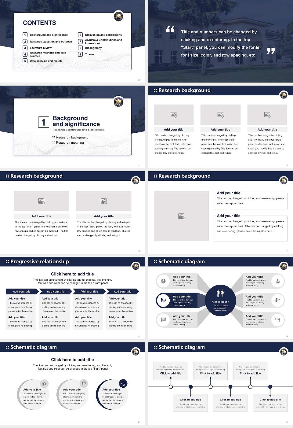 Hobe Sound Bible College Graduation Thesis Defense PPT Template16:9 ratio PPT effect preview image2