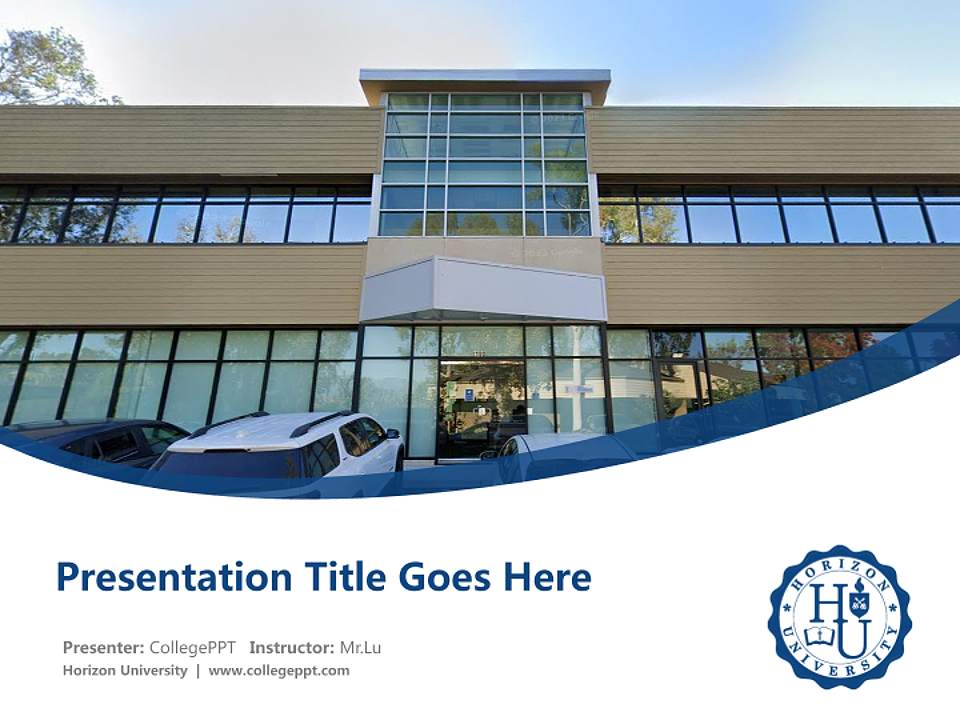 Horizon University Course/Courseware Creation PPT Template4:3 ratio PPT effect preview image5