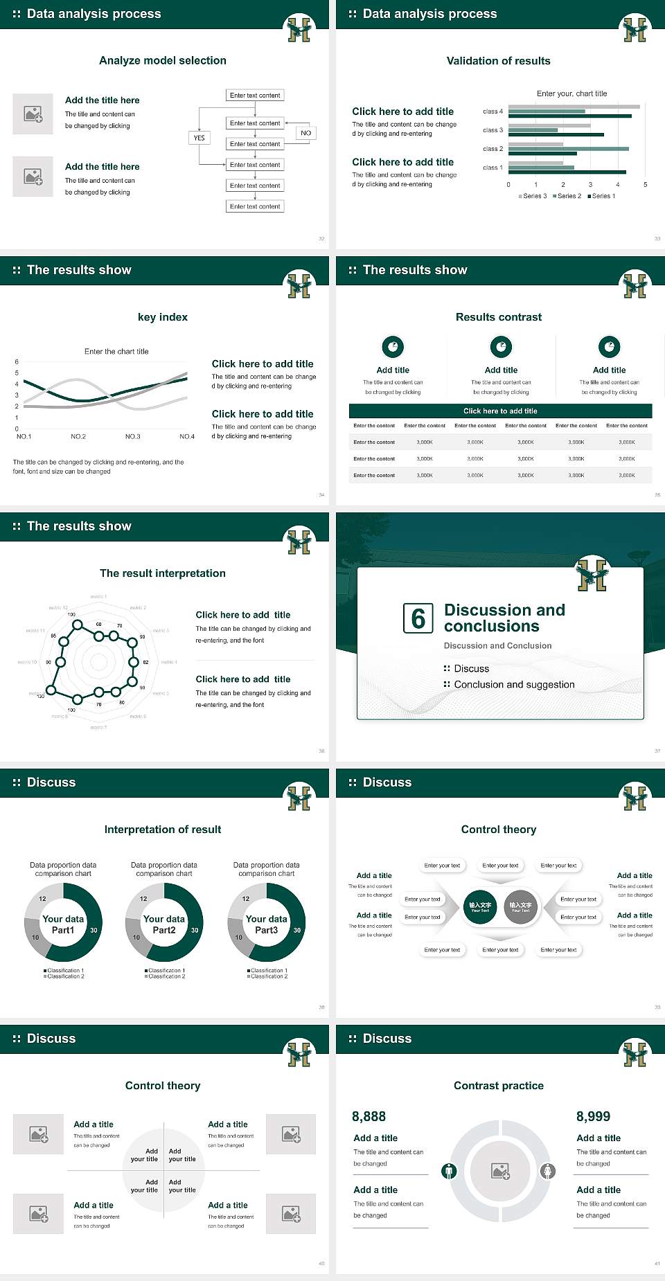 Husson University Graduation Thesis Defense PPT Template4:3 ratio PPT effect preview image5