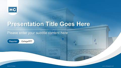 Helms College Lecture Sharing and Networking Event PPT Template