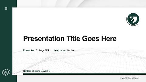 Heritage Christian University Thesis Proposal/Graduation Defense PPT Template