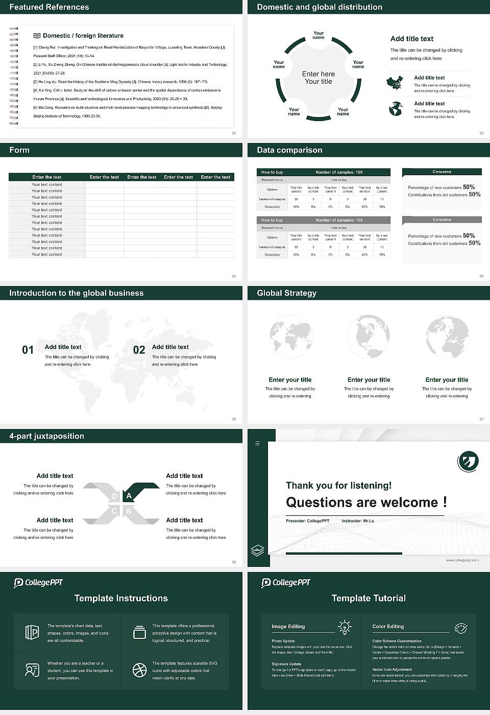Heritage Christian University Thesis Proposal/Graduation Defense PPT Template16:9 ratio PPT effect preview image4