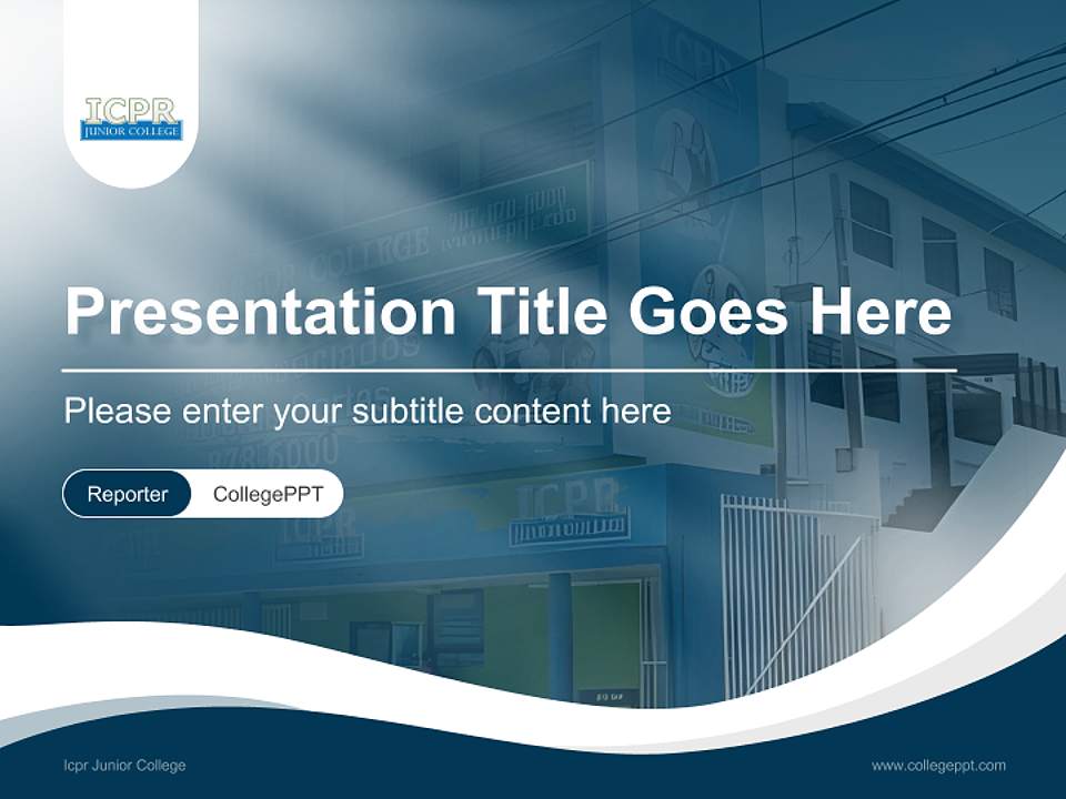 Icpr Junior College Lecture Sharing and Networking Event PPT Template4:3 ratio PPT effect preview image4