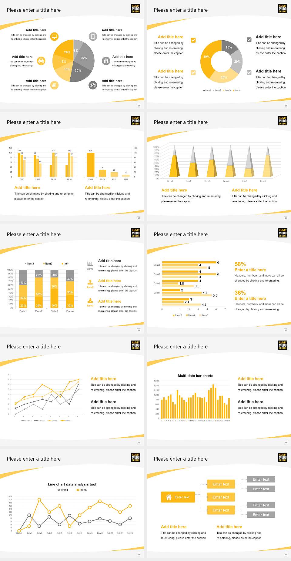 Harvey Mudd College Course/Courseware Creation PPT Template4:3 ratio PPT effect preview image3