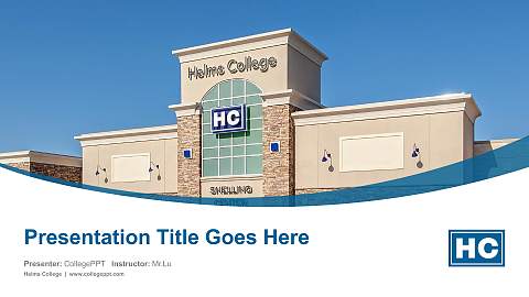 Helms College Course/Courseware Creation PPT Template