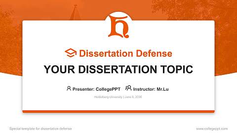 Heidelberg University Graduation Thesis Defense PPT Template