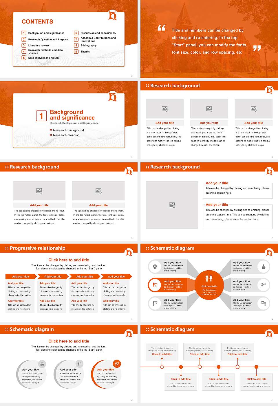 Heidelberg University Graduation Thesis Defense PPT Template16:9 ratio PPT effect preview image2