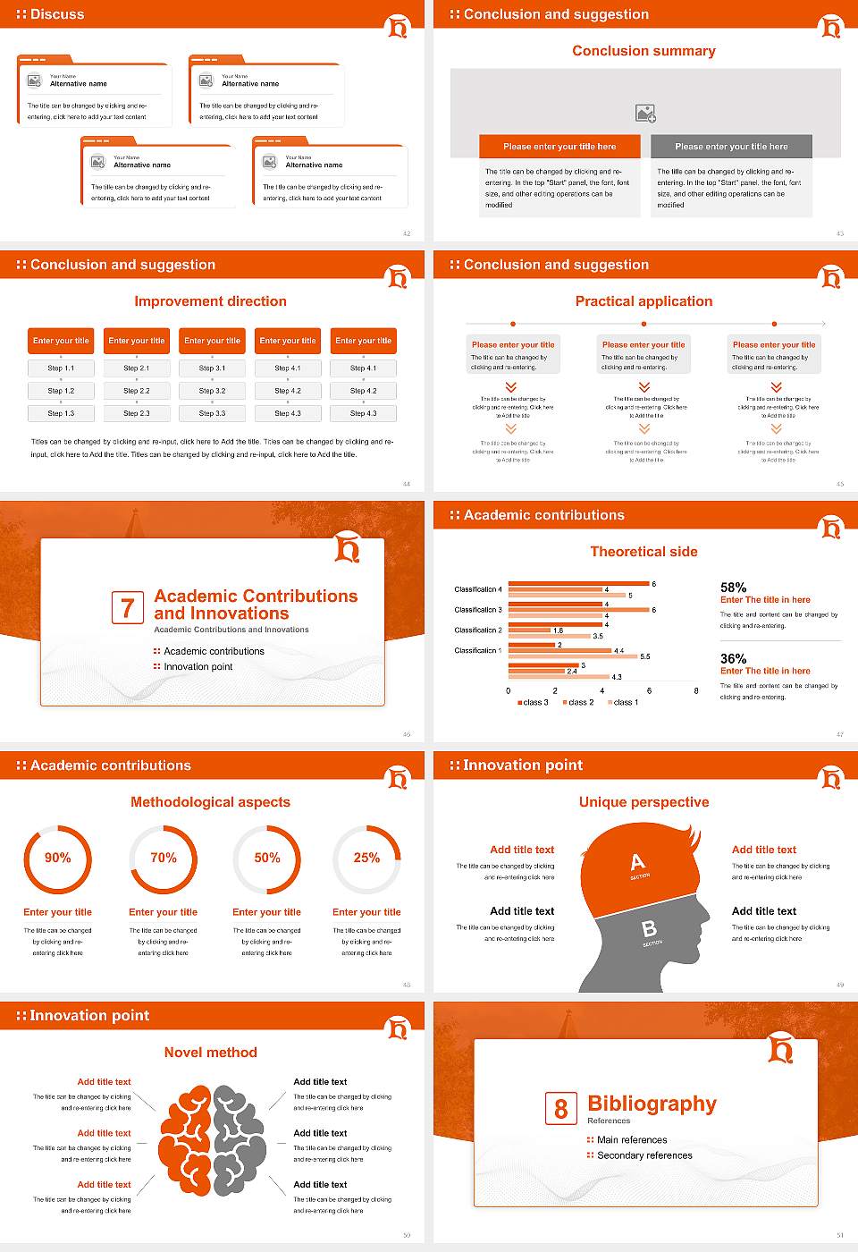 Heidelberg University Graduation Thesis Defense PPT Template16:9 ratio PPT effect preview image6