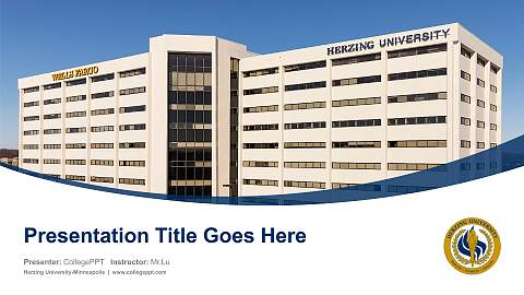 Herzing University-Minneapolis Course/Courseware Creation PPT Template