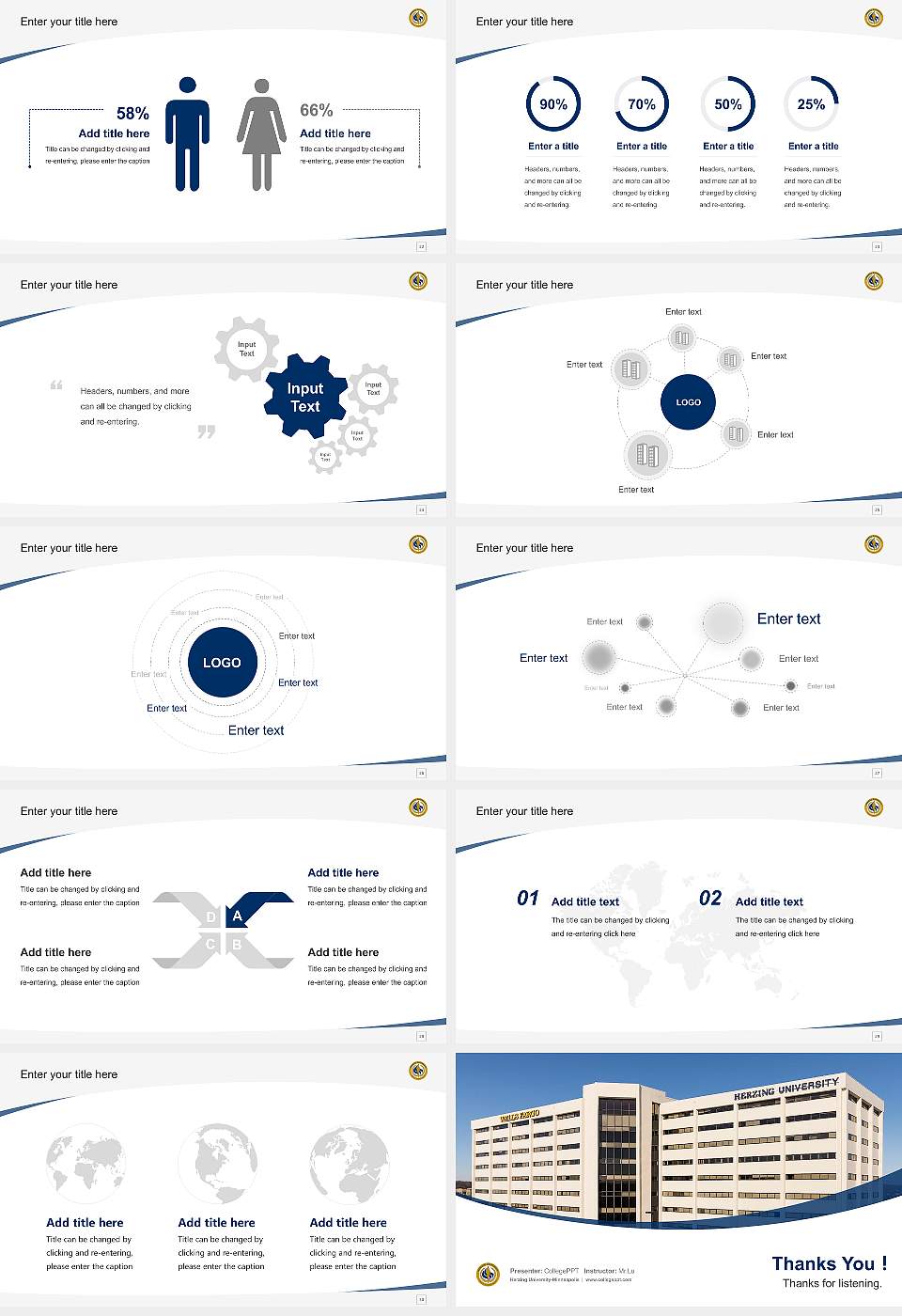Herzing University-Minneapolis Course/Courseware Creation PPT Template16:9 ratio PPT effect preview image4