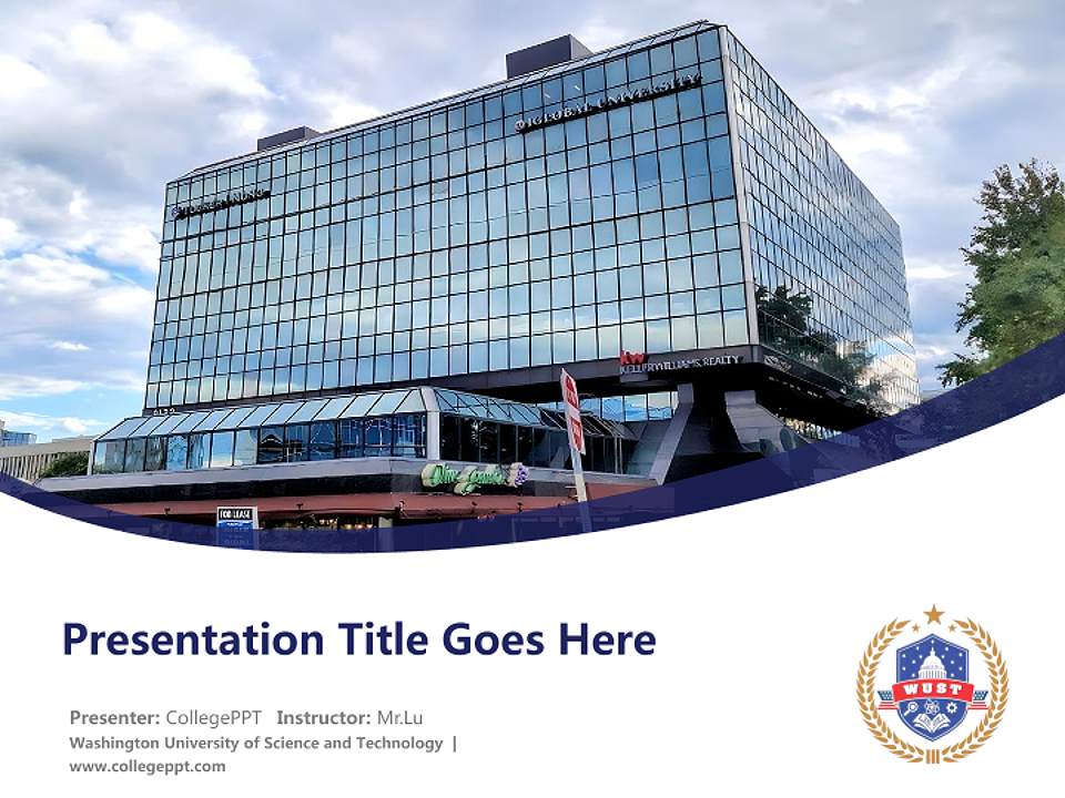 Washington University of Science and Technology Course/Courseware Creation PPT Template4:3 ratio PPT effect preview image5