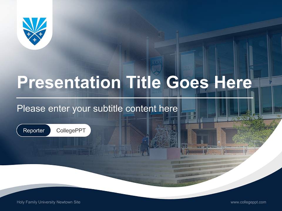 Holy Family University Newtown Site Lecture Sharing and Networking Event PPT Template4:3 ratio PPT effect preview image4