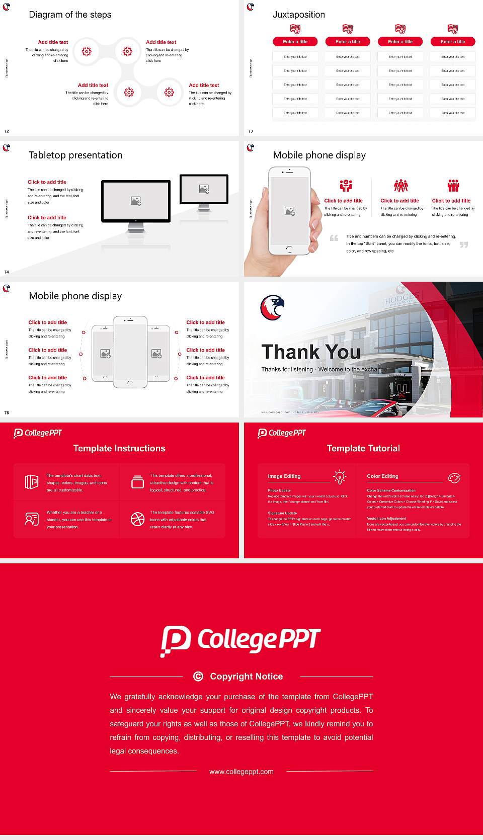 Hodges University Competition/Entrepreneurship Contest PPT Template16:9 ratio PPT effect preview image9