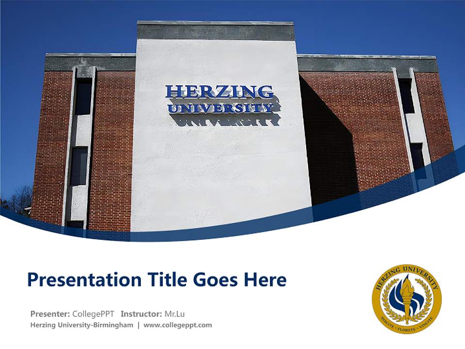 Herzing University-Birmingham Course/Courseware Creation PPT Template4:3 ratio PPT effect preview image5