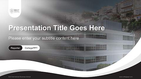 Hult International Business School Lecture Sharing and Networking Event PPT Template