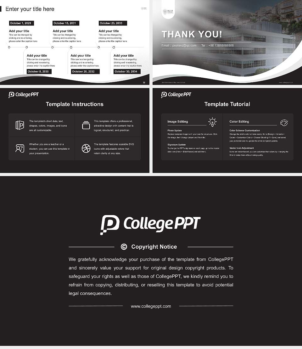 Hult International Business School Lecture Sharing and Networking Event PPT Template16:9 ratio PPT effect preview image4