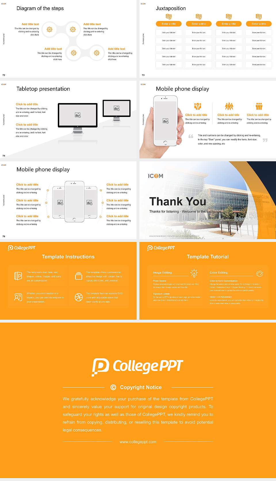 Idaho College of Osteopathic Medicine Competition/Entrepreneurship Contest PPT Template16:9 ratio PPT effect preview image9